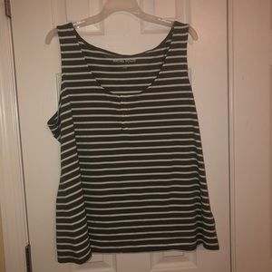 Rachel Hollis Ltd Olive Green snap front tank XL